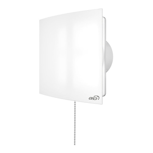 Вентилятор ERA Quadro 4-02, вытяжной, 100мм, белый