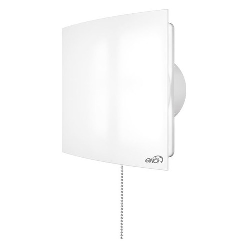 Вентилятор ERA Quadro 4C-02, вытяжной, 100мм, белый