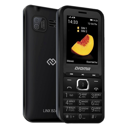 Сотовый телефон Digma LINX B241, черный