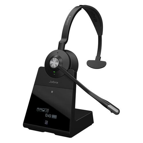 Гарнитура Jabra Engage 75, для компьютера, накладные, bluetooth, черный / серебристый [9556-583-111]