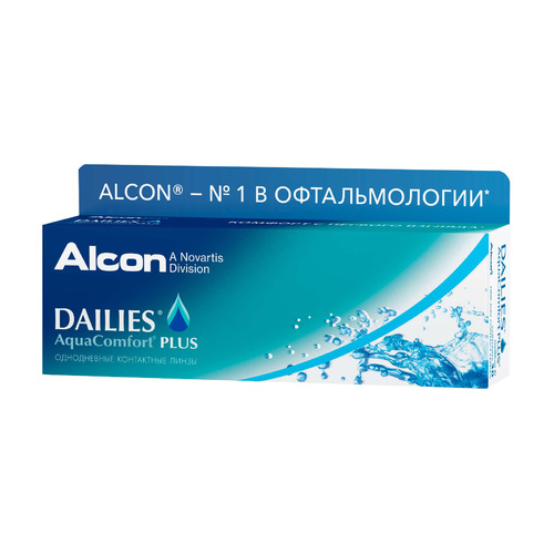 Контактные линзы ALCON Dailies Aqua Comfort Plus, 8.7мм, -5,25, 30шт