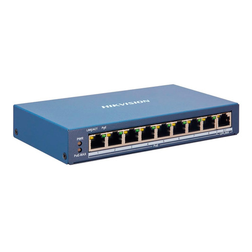 Коммутатор Hikvision DS-3E1309P-EI 8x100Mb 1G 8PoE+ 110W управляемый