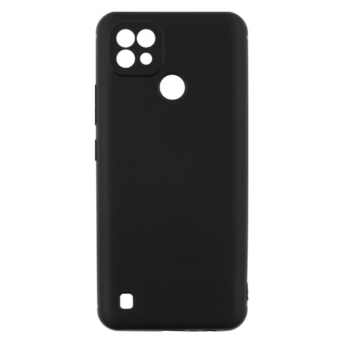 Чехол (клип-кейс) BORASCO Silicone case, для Realme C21, черный (матовый) [40041]