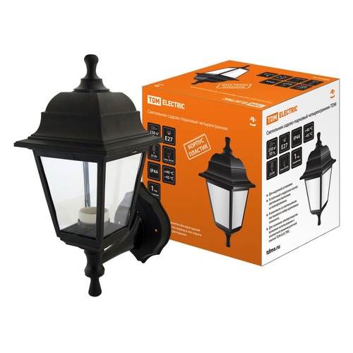 Светильник садово-парковый TDM ELECTRIC НБУ 04-60-001, SQ0330-0704, настенный, черный