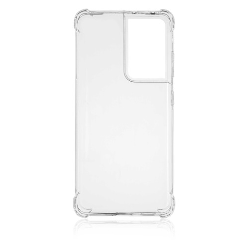 Чехол (клип-кейс) Brosco, для Samsung Galaxy S21 Ultra, прозрачный [ss-s21u-hard-tpu-transparent]