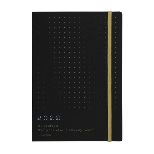 Еженедельник Letts Eco Writers, A5, белые страницы, черный