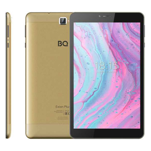 Планшет BQ 8077L Exion Plus, 3ГБ, 32GB, 3G, 4G, Android 10.0 золотистый [86187189]