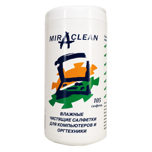 Влажные салфетки Miraclean (24053), 105 шт (туба)