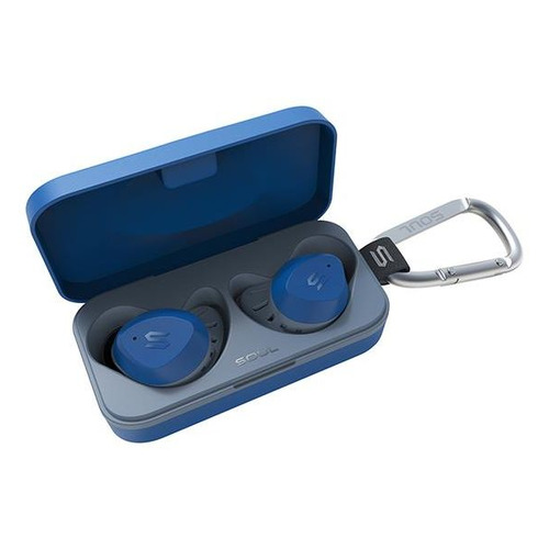 Гарнитура Soul S-FIT, Bluetooth, вкладыши, синий зажигательный [80001128]