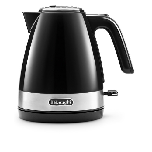 Чайник электрический DeLonghi KBLA2001.BK, 2000Вт, черный глянец