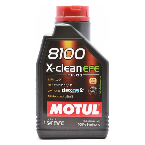 Моторное масло MOTUL 8100 X-clean EFE 5W-30 1л. синтетическое [109470]
