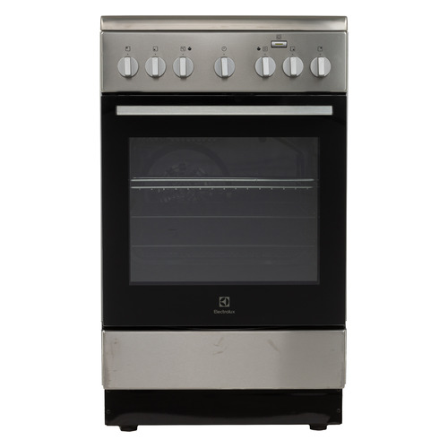 Электрическая плита Electrolux RKR560100X, стеклокерамика, без крышки, нержавеющая сталь/черный