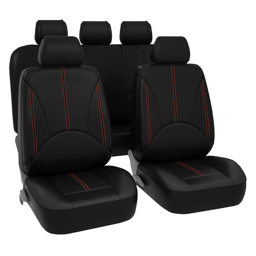 Чехол Kraft KT 835631 экокожа черный/красный