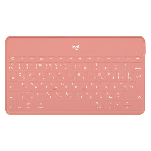 Клавиатура Logitech Keys-To-Go, USB, беспроводная, розовый [920-010122]