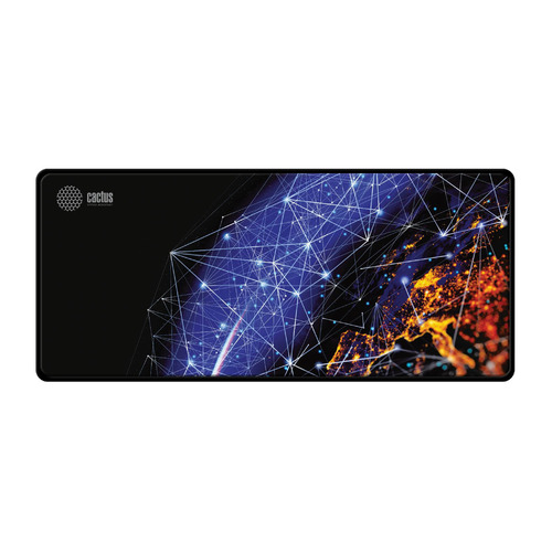 Коврик для мыши Cactus Blue Cosmic, черный/рисунок [cs-mp-pro04xxl]