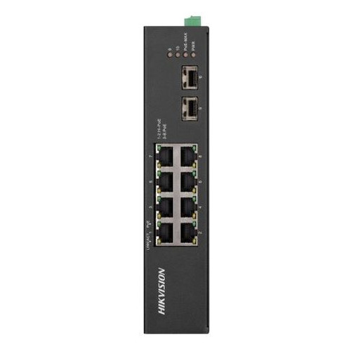 Коммутатор Hikvision DS-3T0510HP-E/HS 8G 2SFP 6PoE+ 110W неуправляемый