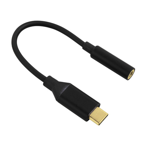 Адаптер HAMA H-122338, USB Type-C (m) - Jack 3.5 (m), черный [00122338]