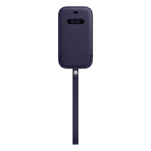 Чехол (футляр) Apple Leather Sleeve with MagSafe, для Apple iPhone 12 mini, темно-фиолетовый [mk093ze/a]