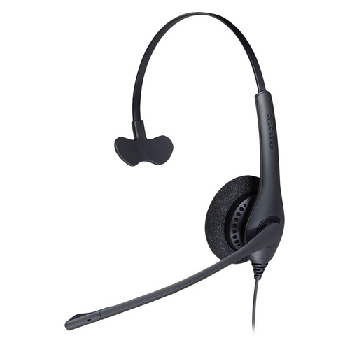 Гарнитура Jabra BIZ 1500 Mono QD, для контактных центров, накладные, черный [1513-0154]