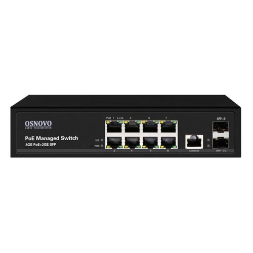 Коммутатор Osnovo SW-80802/L(150W) 8G 2SFP 8PoE+ 150W управляемый