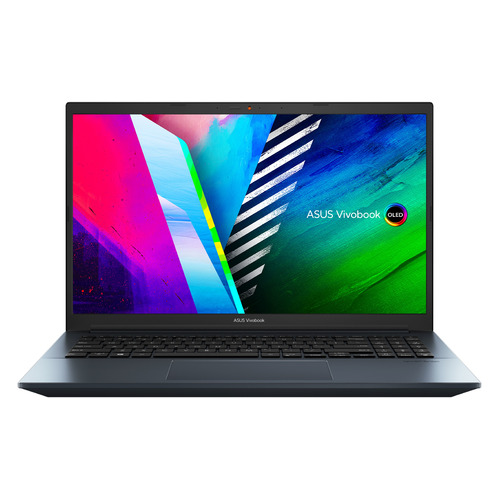 Ноутбук ASUS Vivobook Pro 15 OLED M3500QC-L1079, 15.6", AMD Ryzen 7 5800H 3.2ГГц, 16ГБ, 512ГБ SSD, NVIDIA GeForce RTX 3050 для ноутбуков - 4096 Мб, noOS, 90NB0UT2-M02270, синий