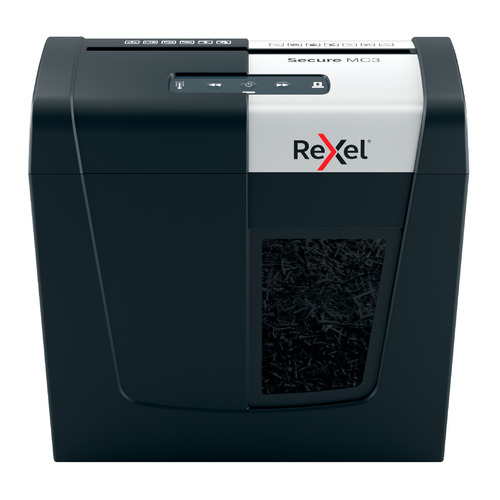 Уничтожитель бумаг Rexel Secure MC3 EU, P-5, 2х15 мм, 3 лист. одновременно, 10л [2020128eu]
