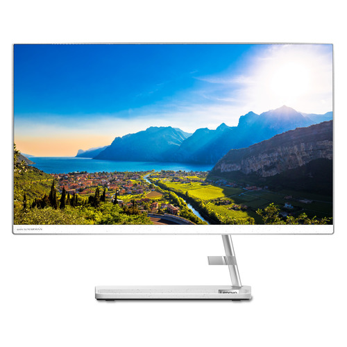 Моноблок Lenovo IdeaCentre 3 24ALC6, 23.8", AMD Ryzen 7 5700U, 8ГБ, 512ГБ SSD, AMD Radeon Graphics, DVD-RW, noOS, белый [f0g1003krk]