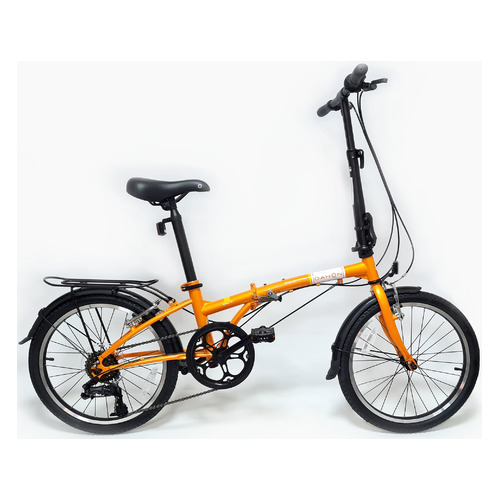 Велосипед DAHON Dream D6 (2021), городской (взрослый), колеса 20", оранжевый, 14.8кг [vd21009]