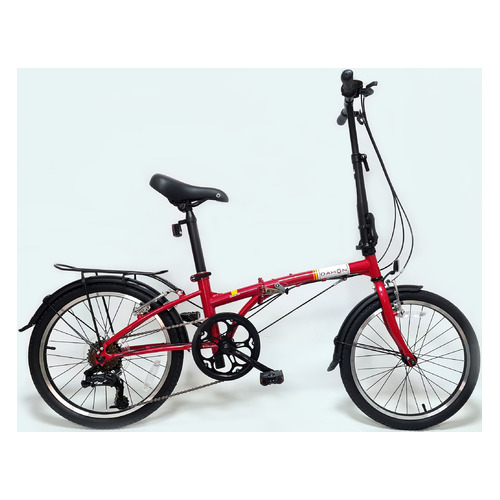 Велосипед DAHON Dream D6 (2021), городской (взрослый), колеса 20", красный, 14.8кг [vd21010]