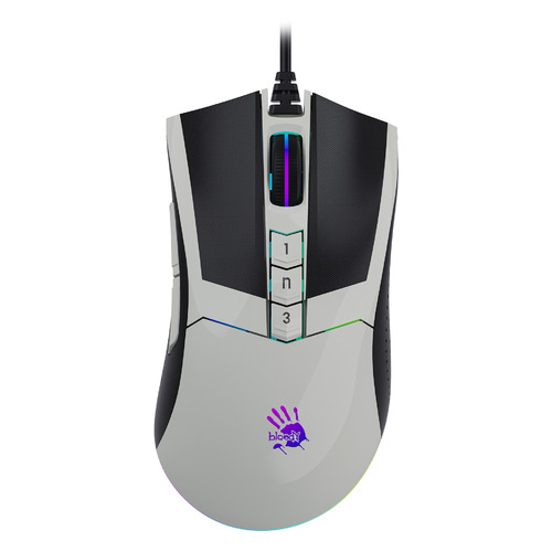 Мышь A4TECH Bloody W90 Max, игровая, оптическая, проводная, USB, белый и черный [w90 max panda]