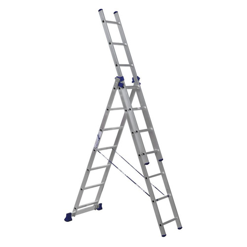Лестница Alumet Н3 5307 алюминий 7ступ. H4.93м макс.нагр.:150кг