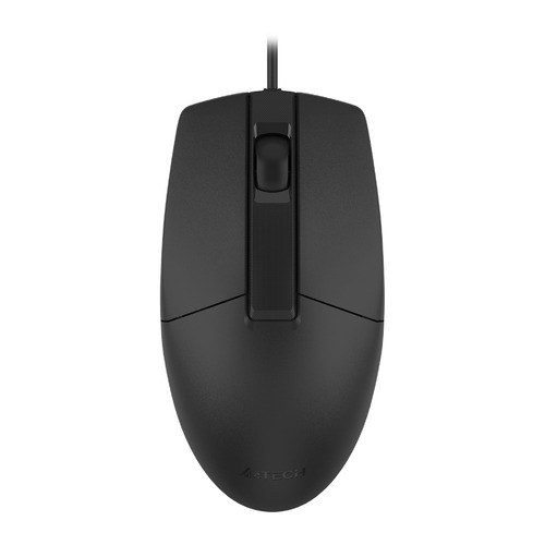 Мышь A4TECH OP-330, оптическая, проводная, USB, черный [op-330 (black)]