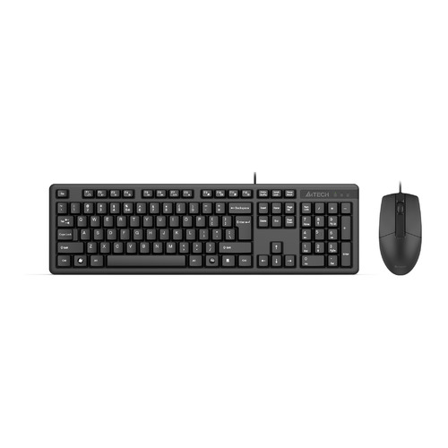 Комплект (клавиатура+мышь) A4TECH KK-3330S, USB, проводной, черный [kk-3330s usb (black)]