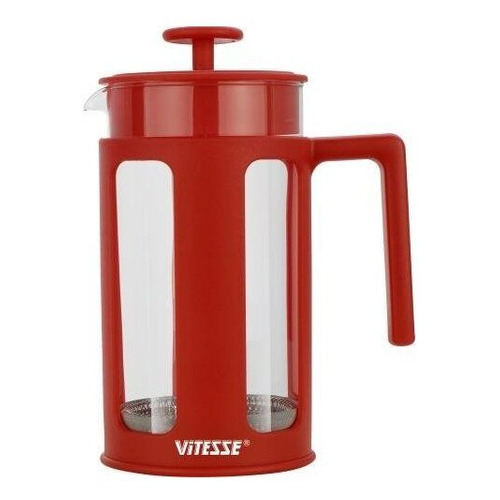 Френч-пресс Vitesse VS-2621к, 1л, красный [vs-2621 red]