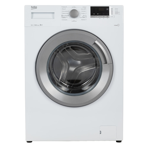 Стиральная машина Beko WSRE6H512ZSW, фронтальная, 6.5кг, 1000об/мин
