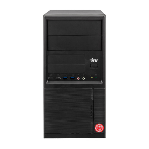 Компьютер iRU Office 613, Intel Core i3 10100, DDR4 4ГБ, 240ГБ(SSD), Intel UHD Graphics 630, Free DOS, черный [1537827]