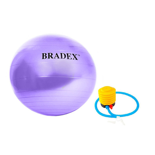 Фитбол Bradex Фитбол-75 ф.:круглый d=75см фиолетовый (SF 0719)