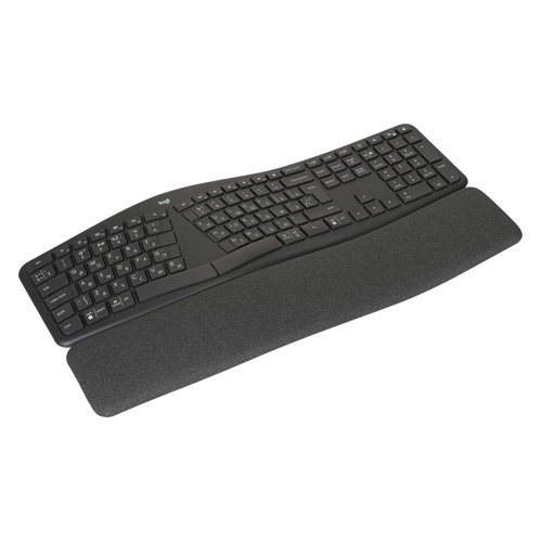 Клавиатура Logitech K860, USB, Bluetooth/Радиоканал, c подставкой для запястий, черный [920-010110]