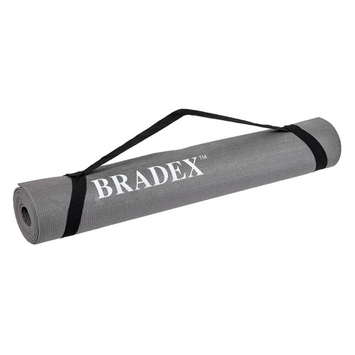 Коврик Bradex SF 0695 для фитнеса дл.:1900мм ш.:610мм т.:5мм серый