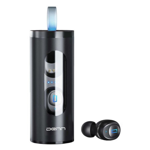 Гарнитура DENN TWS One Black DTS-01B, Bluetooth, вкладыши, черный
