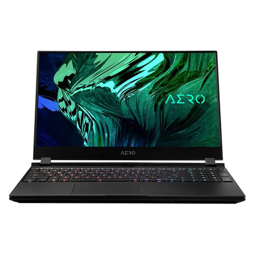 Ноутбук GIGABYTE Aero 15 OLED YD-73RU624SP, 15.6", AMOLED, Intel Core i7 11800H 2.3ГГц, 16ГБ, 1ТБ SSD, NVIDIA GeForce RTX 3080 для ноутбуков - 8192 Мб, Windows 10 Professional, YD-73RU624SP, черный