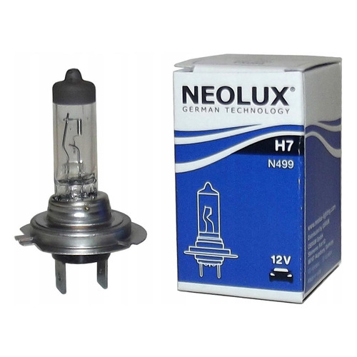 Лампа автомобильная галогенная NEOLUX N499, H7, 12В, 55Вт, 3200К, 1шт