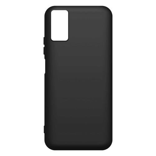 Чехол (клип-кейс) BORASCO Silicone case, для ZTE Blade A71, черный (матовый) [40272]