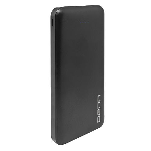 Внешний аккумулятор (Power Bank) DENN DPB10000, 10000мAч, черный