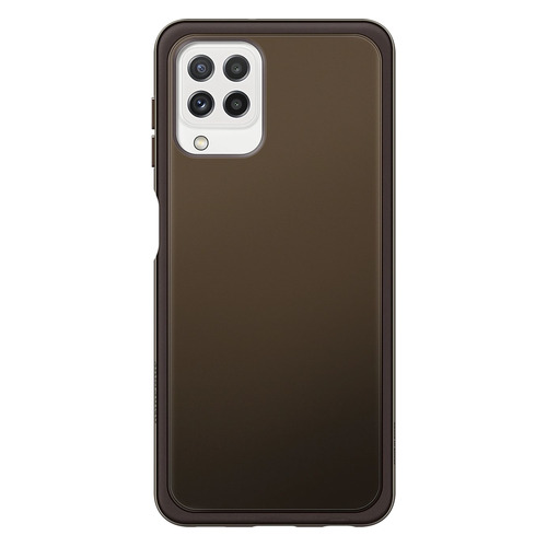 Чехол (клип-кейс) Samsung Soft Clear Cover, для Samsung Galaxy A22, черный [ef-qa225tbegru]