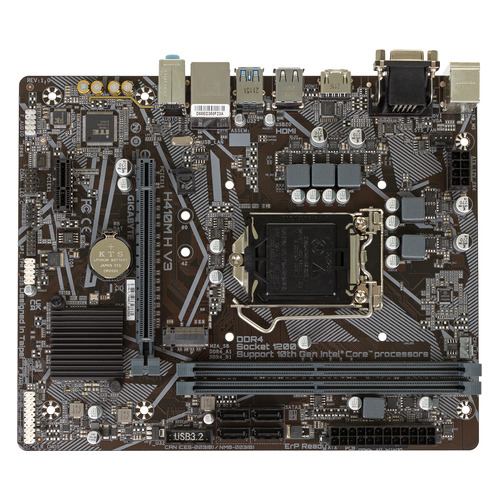 Материнская плата GIGABYTE H410M H V3, LGA 1200, Intel H510, mATX, Ret