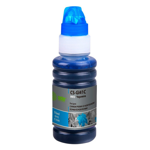 Чернила Cactus CS-GI41C, для Canon, 70мл, голубой