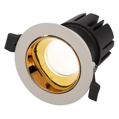 Точечный светильник REXANT Horeca Dark Light, 12Вт, х 1шт, встраиваемый, настенный, белый/золото [615-1001]