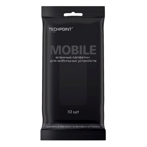 Влажные салфетки Techpoint 1126, 10 шт для мобильных устройств