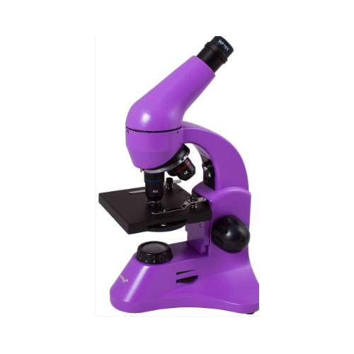 Микроскоп Levenhuk Rainbow 50L Plus монокуляр 641280x на 3 объек. фиолетовый/черный